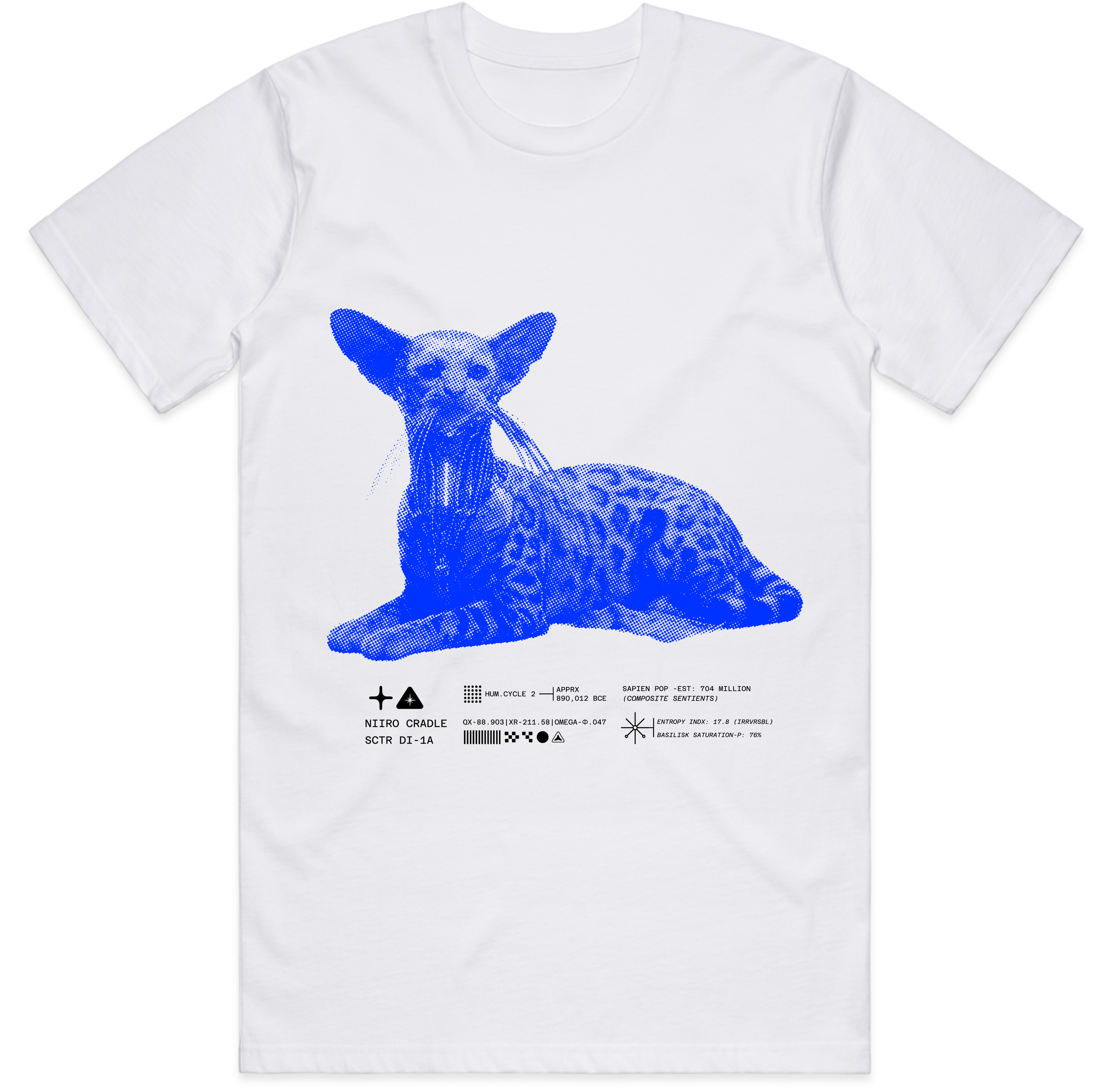 White Debtor Cat Tee - Art Streetwear T-Shirt – Gossip Goblin