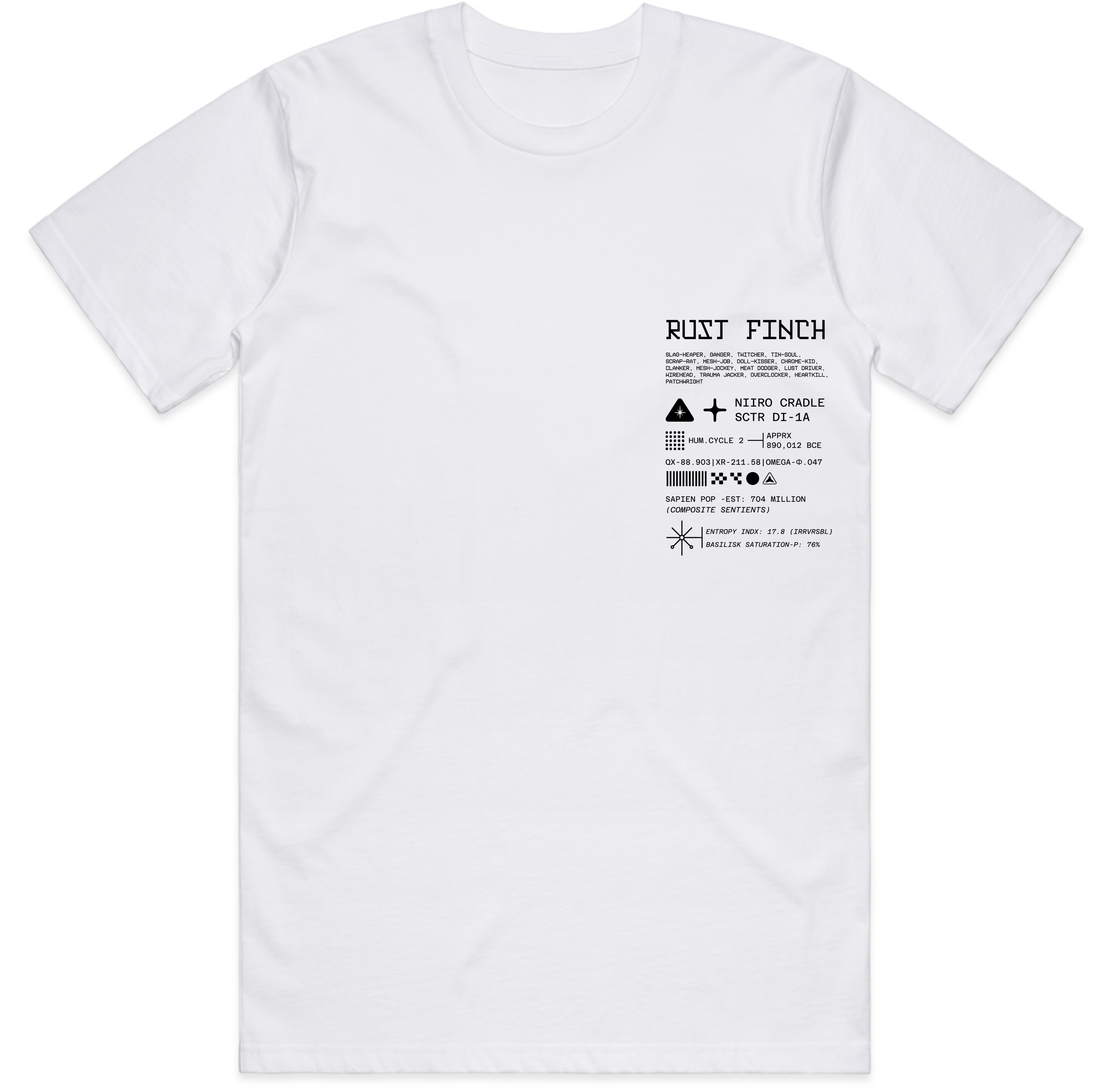 White Pejoratives Tee - Bold Graphic Streetwear T-Shirt – Gossip Goblin