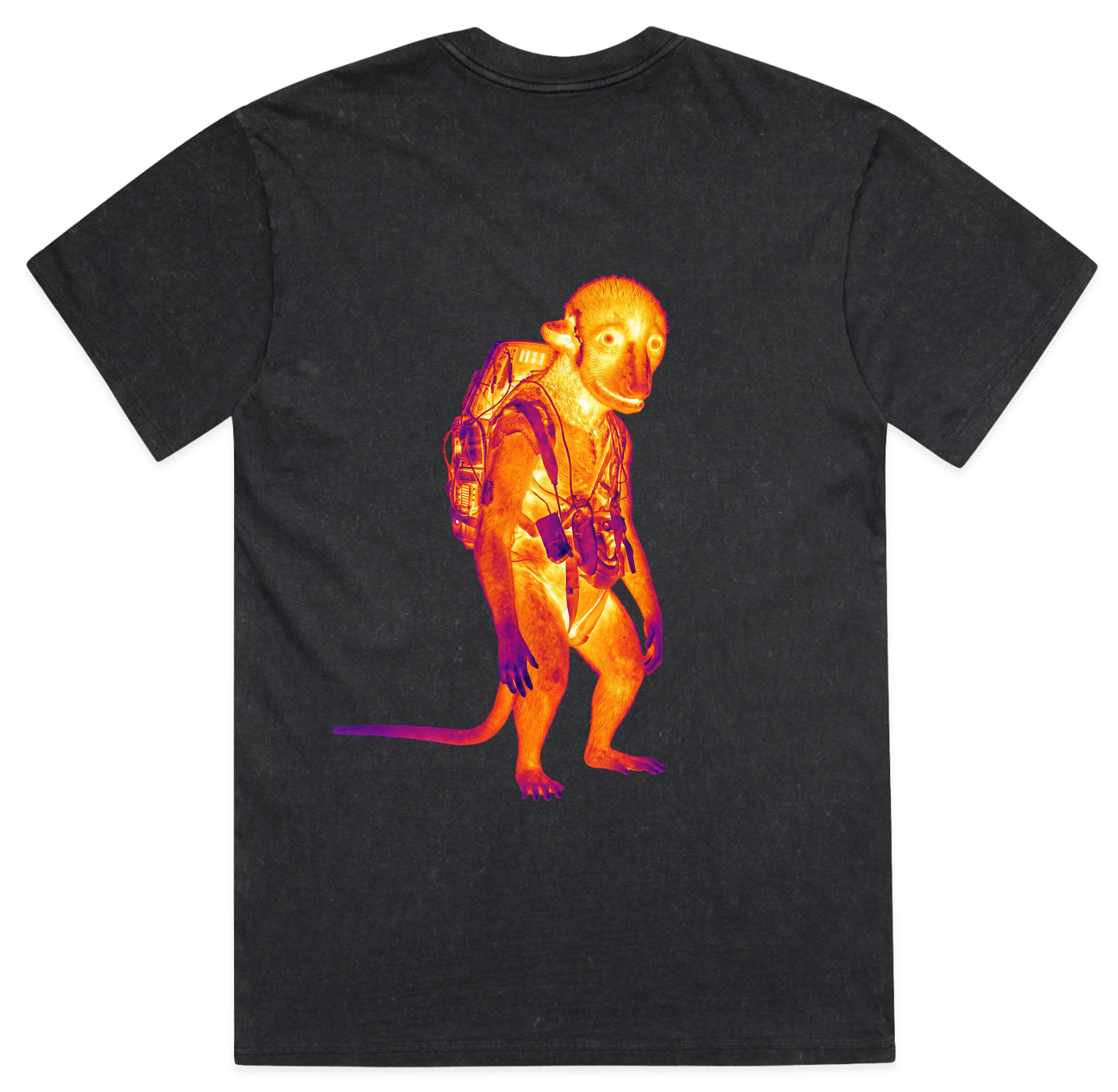 Black Thermal Bung Nipper Tee - Alternative Streetwear Tee – Gossip Goblin