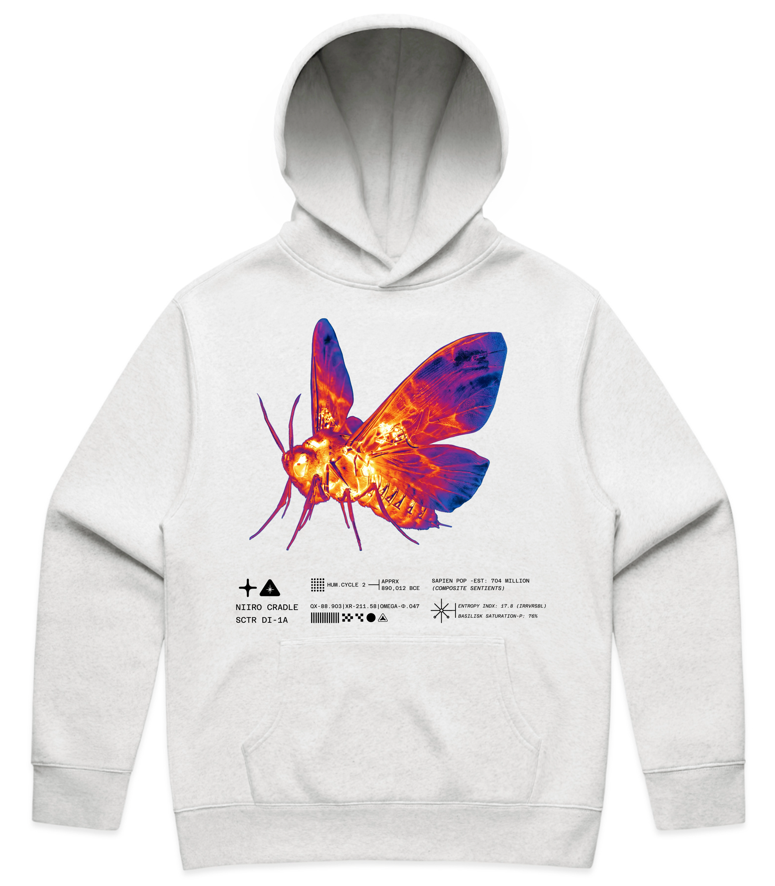 White Wire Wing Hoodie - Art Streetwear Hoodie – Gossip Goblin