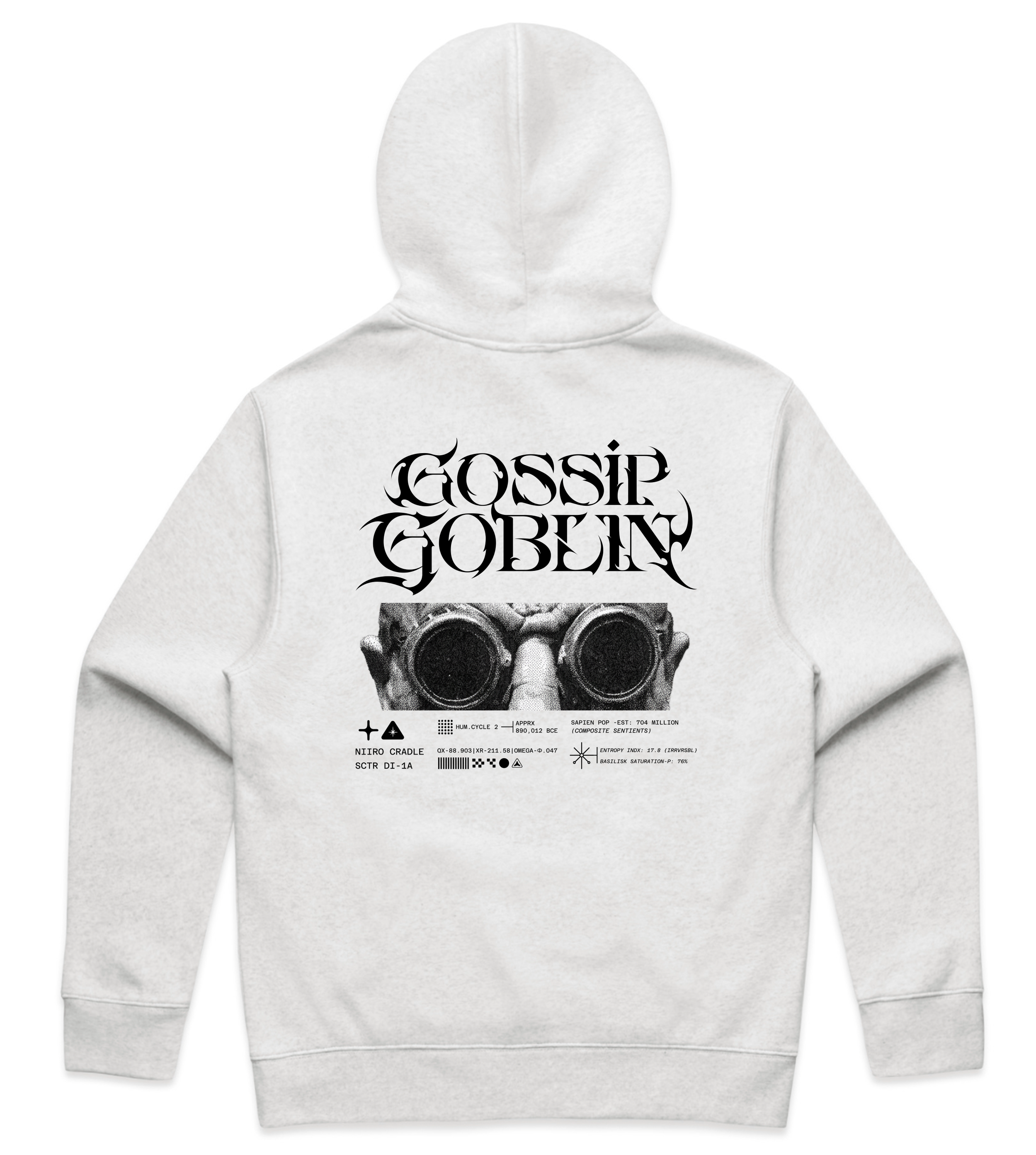 Buy White Goggles Hoodie - Graphic Streetwear Hoodie – Gossip Goblin